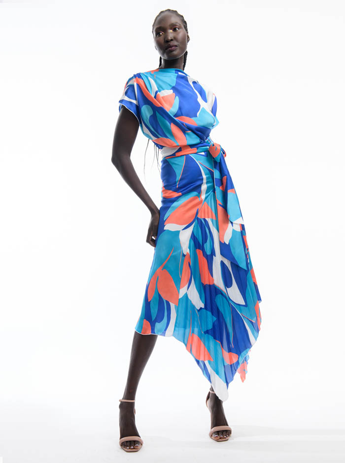 Mila Dress - Blue Print (Kevan Jon)